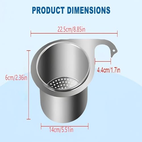 Colador de Acero Inoxidable para Fregadero con Diseño Cisne miniatura 3