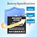 SHENMZ Battery Compatible with Texas Instruments TI-84 Plus C Silver Edition Calculator PN-P11P35-09-N01 N2/AC/2L1/A 00747 F-0310 3.7L0800SP 541384530001-G1012