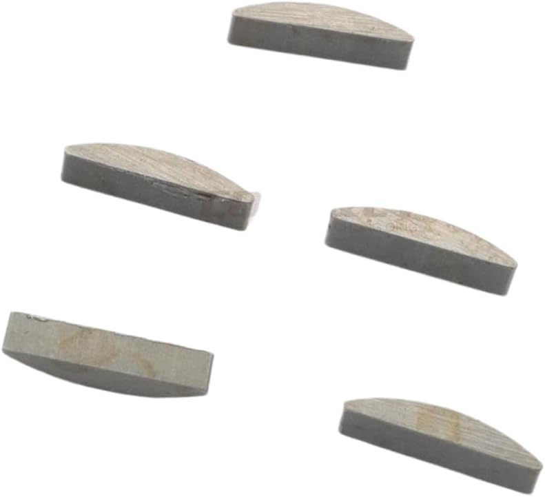 5-Pack Crankshaft Woodruff Key 13mm x 2.5mm x 3mm for 50cc 4-Stroke Scooter Models Including Fiddle 2 Jet 4 Mio Orbit 1 Symphony Symply Tonik