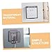 Hoement Clear Weatherproof Single Outlet Covers Childproof Electrical Plug Protectors for Safety Easy Installation No Tools Needed for Outdoor Use