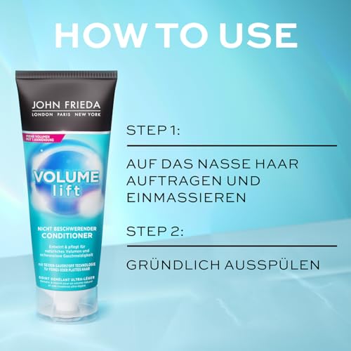 John Frieda Volume Lift Conditioner für feines Haar, 250ml