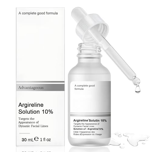 Argireline Solution 10%, Argireline Serum Facial, Acido Hialuronico Serum Facial, Sérum para Reducir la Apariencia Líneas de Expresión, Reafirma la Piel y Mejora la Elasticidad, 30ml