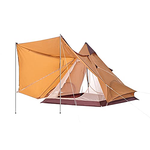YJYJY Tienda de campaña Familiar, Carpas piramidales Grandes de Doble Capa, yurta mongola para Acampar