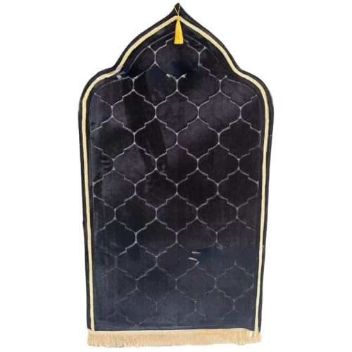 Tapis de prière islamique doux en flanelle pour le recueillement quotidien à la maison - 2