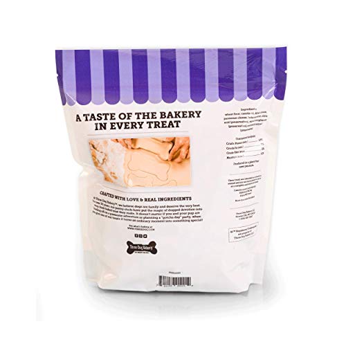 Three Dog Bakery Crunchy Itty Bitty Bones Baked Dog Treats, Cheese, 32 Oz #TOP1