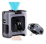 AINFTIME 2025 Portable Waist Clip Body Fan 10000mAh Personal Wearable 6-40H Powerful Outdoor (10000mAH / Gray)