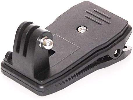 PROtastic® Clip Mount for GoPro Xiaomi, SJCAM and other Action Cameras, Black