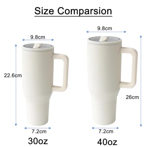 ZHUIYIWIN Tumbler with Folding Straw and Handle - Image 4