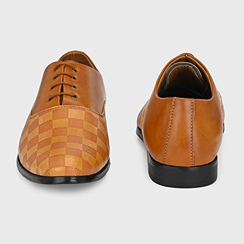 Image of Centrino Mens Formal Shoes|Elegant Lace Up Derby for Business & Casual Wear | Premium Craftsmanship for a Stylish & Sophisticated Look | Cushioned Insole for All-Day Comfort & Support (3401)