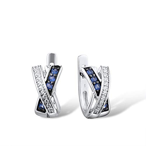 Boucles d'oreilles en argent hypoallergénique et zircone cubique contre les irritations