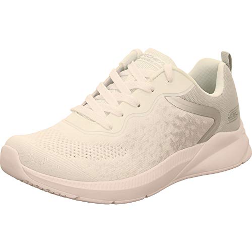 Skechers Women's Low-Top Trainers, White White Engineered Knit Wht, 4 Big Kid