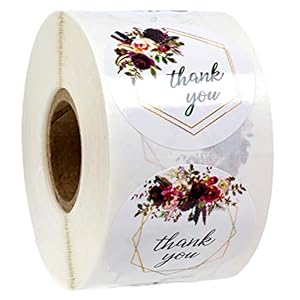 Sblabels 500 Boho Danke Aufkleber Rolle