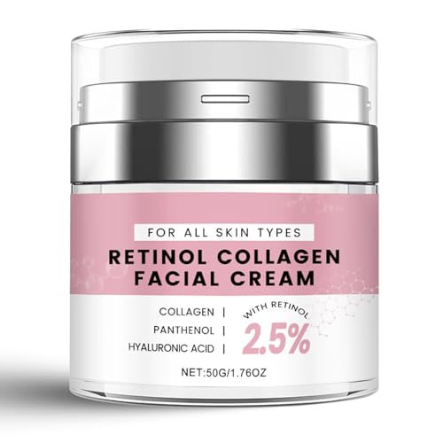 Retinol Moisturizer Cream with Hyaluronic Acid, Women Anti-age Cr...