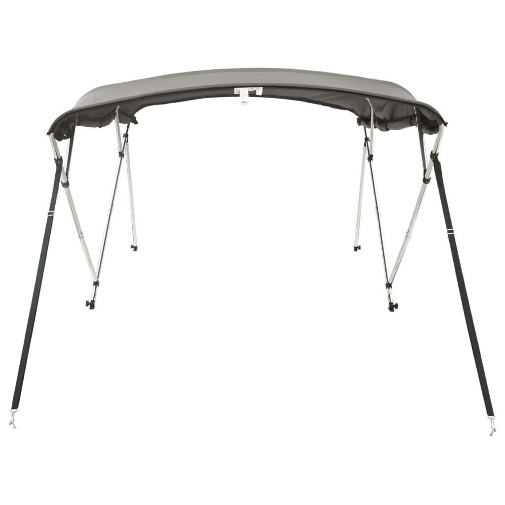 vidaXL Toit bimini à 4 arceaux parois latérales 243x(170-182)x137 cm