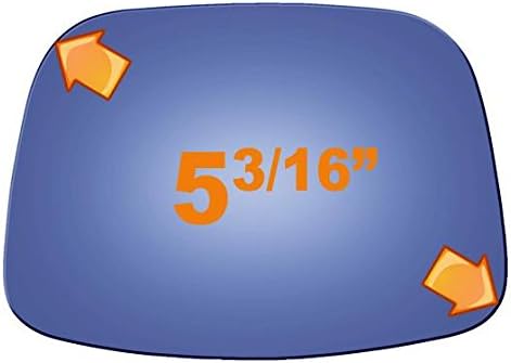 Flat Driver or Passenger Side Mirror Replacement Glass for 1981-1983 NISSAN 280ZX