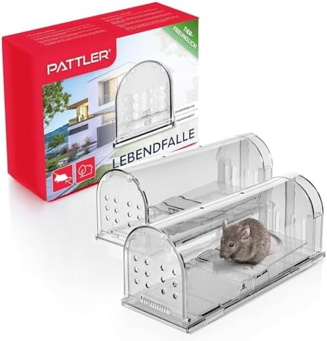 Piège à Souris Vivant Réutilisable - Boîte Avec Appât, Aération, Sécurisée - Pour Intérieur/extérieur - Capture Sans Tuer - 8