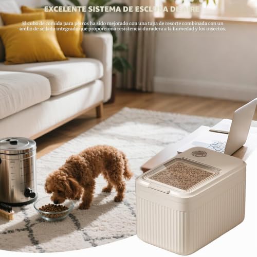 Miniatura 2 de Genérico Almacenamiento De Comida Para Mascotas, Recipiente Hermético Almacenamiento, Dispensador Golosinas Resistente Para Cocina Despensa Garaje