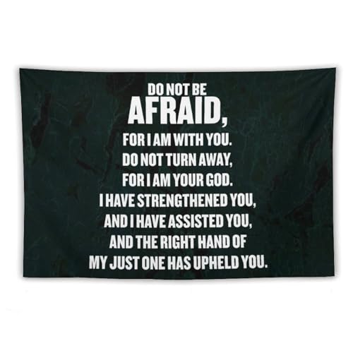 Tapiz para colgar en la pared Do Not Be Afraid de 60x90 pulgadas