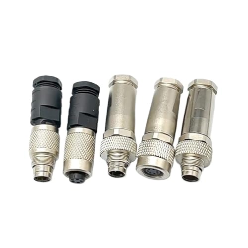 Conector M9 macho de 4 pines con soldadura blindada Lavender 2