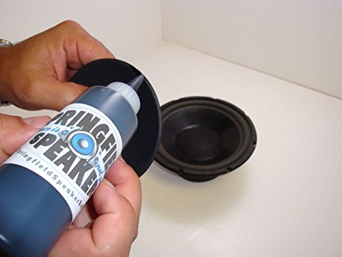Pro-Grade Black Rubberized Speaker Repair Adhesive Glue (1/2 Oz) - Dries Black #TOP1