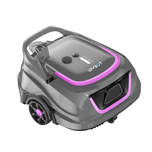 WYBOT Pulitore per Piscina Cordless con 120 Minuti di Pulizia a Ricarica Rapida in 2,5 Ore, LED Indicatore, Robot Piscina Fuori Terra con Doppia Filtrazione
