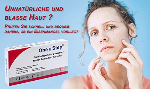 One+Step Eisenmangel Selbsttest - Komplettes Selbsttest Set zur Früherkennung von Eisenmangel - 1 Stück