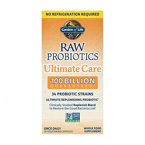 RAW Probiotics Ultimate Care-100 Billion Garden of Life 60 VCaps