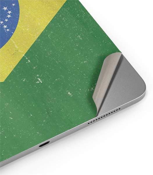 Skinit Decal Tablet Skin Compatible with iPad Air 11in (2024-2025) - Brazil Flag Distressed Design