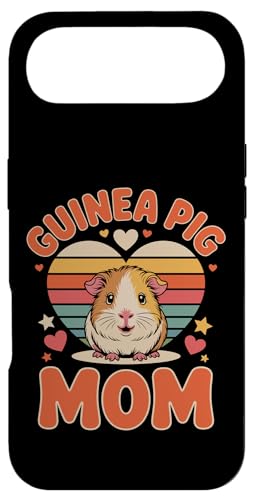 Guinea Pig Mom Retro Sunset Heart Funny Cavy Lover Furry Pet �X�}�z�P�[�X iPhone Air �p