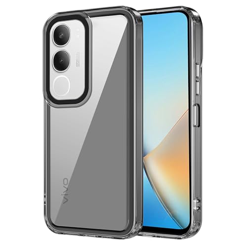 Image of Zapcase Back Case Cover for Vivo Y29 5G | Compatible for Vivo Y29 5G Back Cover | Case Cover with Camera Protection | (TPU + PC | Translucent Black)