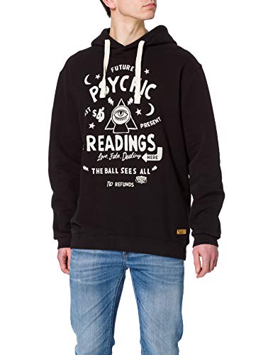 Superdry Workwear Hood Sudadera con Capucha, Black, L para Hombre