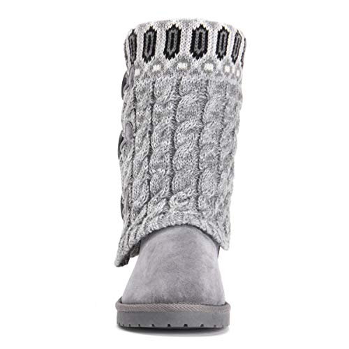 Muk Luks Women's Cheryl Boots, Light Grey, Size 6 #TOP1