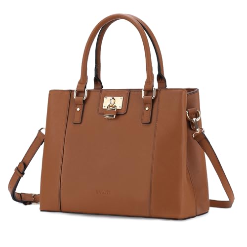 Handbags for Women,VASCHY Vegan Saffiano Leather Top-Handle Purse Trendy Satchel Ladies Shoulder Tote Bag Crossbody Bag