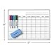 Whiteboard Chore Chart - Magnetic Dry Erase Chore Board for Multiple Kids - Chores White Board for Fridge - 17X12” - 5 Markers & Eraser with Strong Magnet - Family Refrigerator Weekly Planner