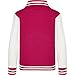 AWDis Kids Unisex Varsity Jacket/Schoolwear (3-4) (Jet Black/White)