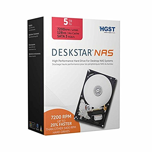 HGST, a Western Digital Company Deskstar NAS 3.5-Inch 5TB 7200RPM SATA III 128MB Cache Internal Hard Drive Kit 0S03835 HGST, a Western Digital Company Deskstar NAS 3.5-Inch 5TB 7200RPM SATA III 128MB Cache Internal Hard Drive Kit 0S03835