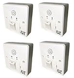 Awe 4 x Smart Wifi Fused 13A Timer Switch Save ££, for Electric Heating, Immersers, Aga-Range Cookers, Towel Rails & Lighting | Alexa & Google Voice Control | Set Countdown Timers & Daily App Schedule - Image 1