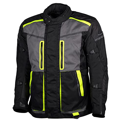 Tourmaster Transition Waterproof Breathable Armored Touring Motorcycle Jacket #TOP26
