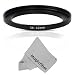 Goja 58-62MM Step-Up Adapter Ring (58MM Lens to 62MM Accessory) + Premium MagicFiber Microfiber Cleaning Cloth