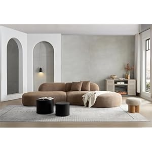 135″ Curved Sofas Couch Cloud...