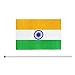 25 Pack Hand Held Small Mini India Indian Stick Flag Round Top National Country Flags,Party Decorations Supplies For Parades,World Cup,Festival Events,International Festival