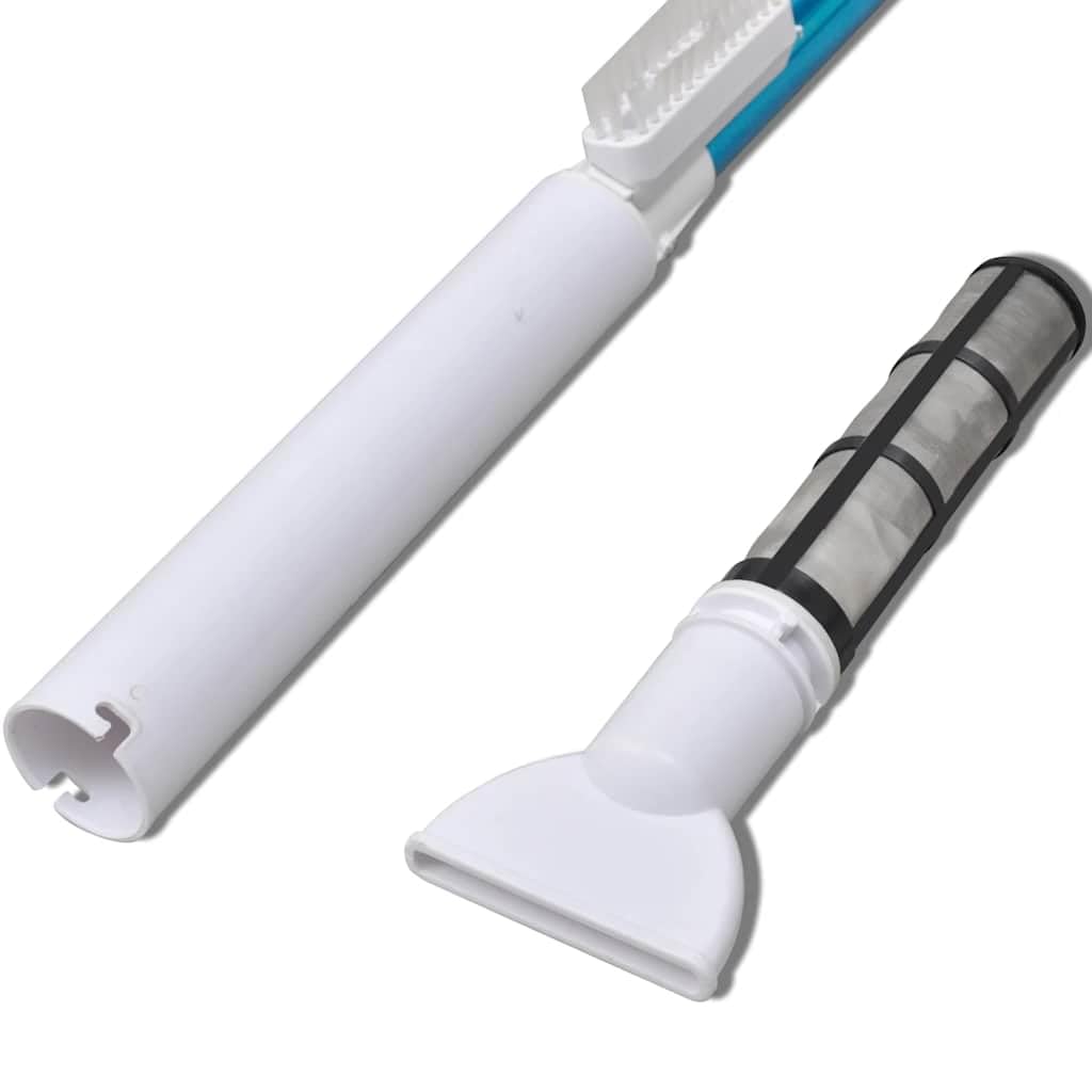 Mangloder Aspirateur Automatique de Piscine avec Batterie, Manche réglable, Brosse Amovible, Filtre en Maille, idéal pour Nettoyage Fond, paroi, Spa, Bassin Hors Sol et enterré