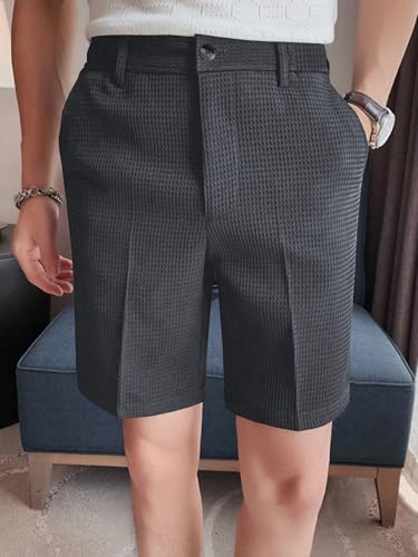 Image of GRECIILOOKS Casual Men Shorts | Rich Regular Fit Solid Short with Side Pockets | Relaxed Fit Half Pants | Mid Rise Waist (Available in Plus Size)