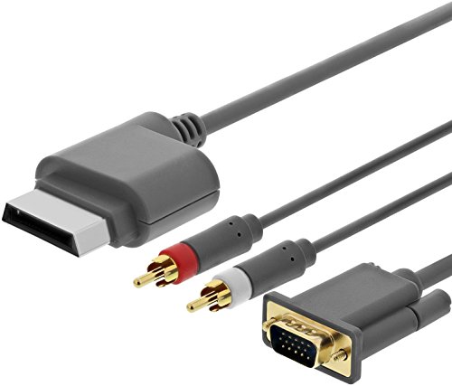 Microsoft Xbox 360 Vga Hd Av Cable - Vga - 8 Ft For Xbox 360 (Certified Refurbished) #TOP1