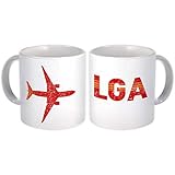 USA LaGuardia Airport New York LGA : Gift Mug Travel Airline Pilot AIRPORT - White