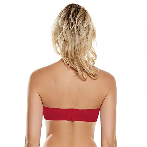 Image of PLUMBURY Women's Nylon Lightly Padded Wired Strapless Multiway Bra
