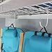 SafeRacks Overhead Garage Storage Rack - Heavy Duty Racks for Garage with 250 lb Capacity, Easy Garage Shelving, Adjustable Storage Rack, Ceiling Mount Storage Shelves 4x4 White (24