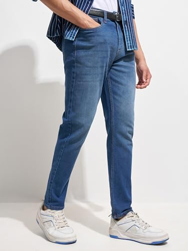 Image of Highlander Men's Straight Relaxed Fit Jeans | Stretchable | Everyday Comfort & Style| Jeans for Man|Premium Cotton Blend