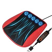 Auto Sitzkühler Mit 8 Lüftern - Kühlkissen Für Autositz, 3 Windstufen, 44x44cm, USB-Anschluss