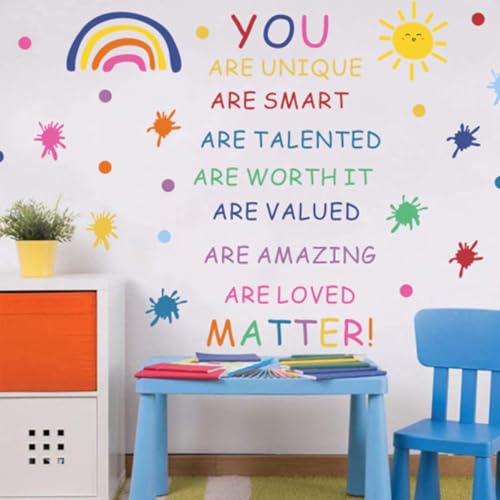 Vinilos decorativos con frases motivadoras y acuarela miniatura 5